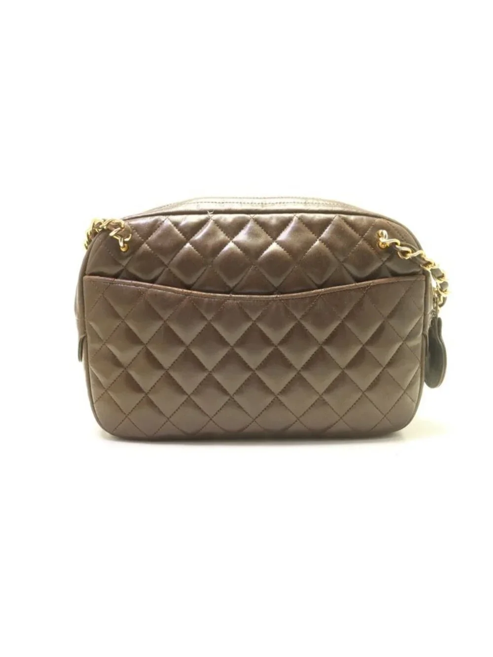 Chanel Quilted Lambskin Chain Shoulder Bag